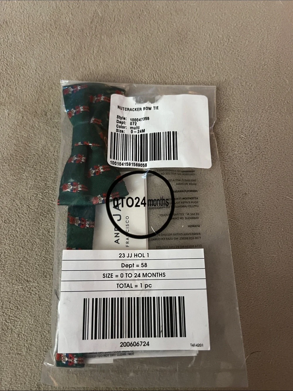 JANIE AND JACK Nutcracker Bow Tie